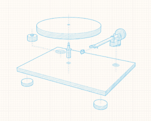 Remplacement diamant et saphir pour platine vinyle 